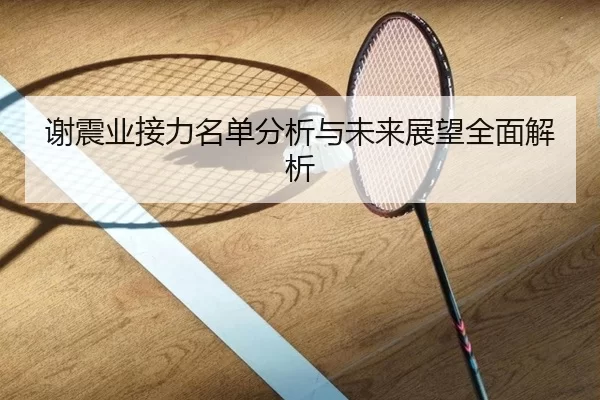 谢震业接力名单分析与未来展望全面解析